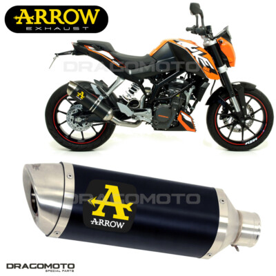 2013 KTM 125 DUKE 2014 ARROW ALUMINUM Silencer Black THUNDER