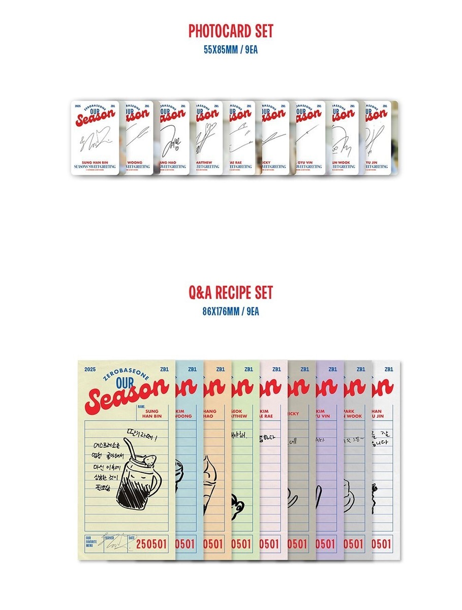 ZEROBASEONE - 2025 Season Greetings [OUR Season] K-pop Photo