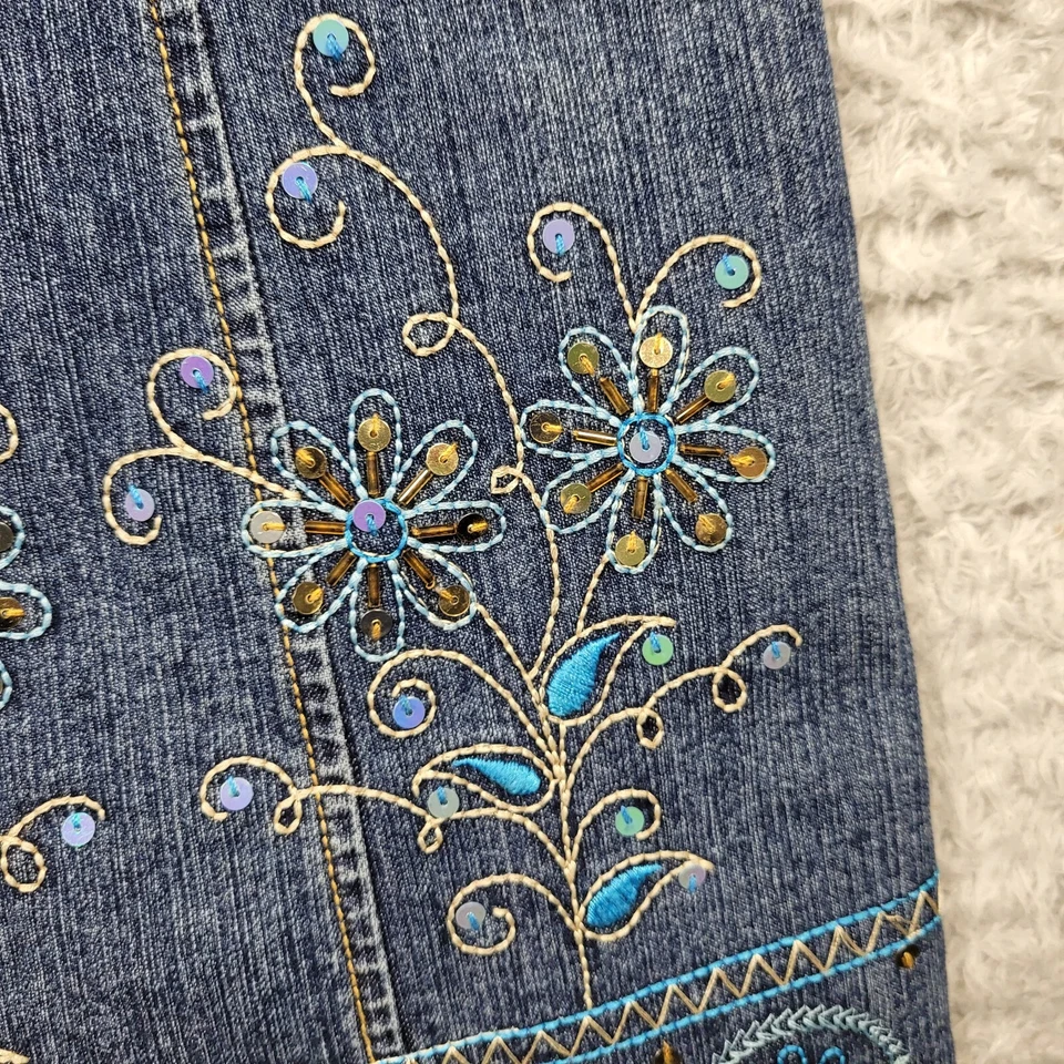 Vestido Denim Niñas Jrs 16 Azul Denim Abotonado Cuello Cintura Corbata Adornada Foto 4 de 4