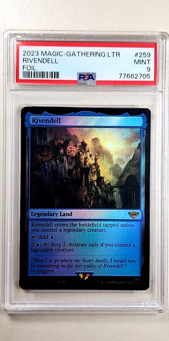 2023 MTG Magic the Gathering LOTR Lord of the Rings Foil #259 Rivendell PSA 9