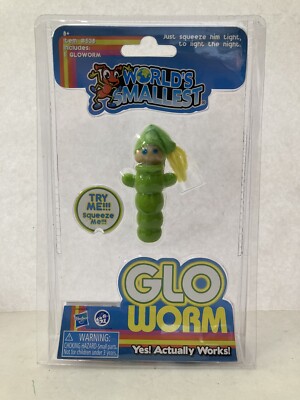 Hasbro World's Smallest GLO WORM Yes! Actually Works! Squeeze to Light.