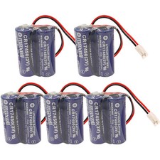 5Pcs New  2CR17450 3V 2600mAh PLC Industrial Control Battery CR17450-2WK27