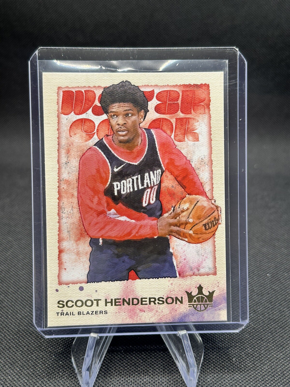 2023-24 Panini Court Kings Scoot Henderson Water Color RC Trail Blazers Rookie