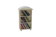 Miniature 3D printed Bookshelf Dollhouse Furniture 1:12 Dolls  20 books