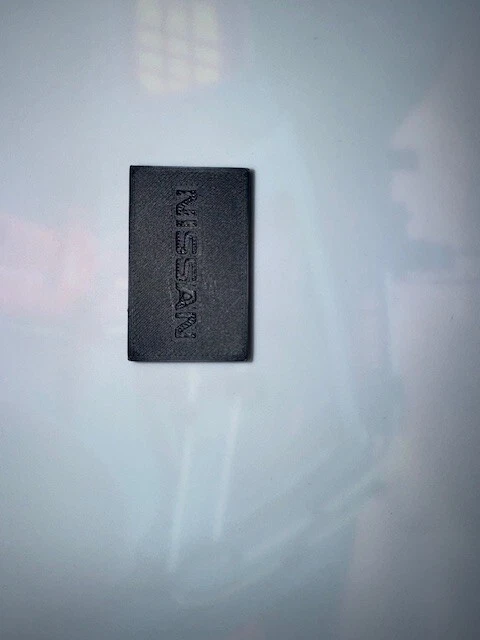 1986-1993 Nissan D21 жесткий корпус питания зеркало переключатель крышка удалить панель пластины - Изображение 3 из 4