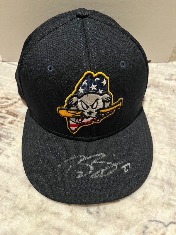 Bryce Bonnin Portland Sea Dogs 2024 Game Used Batting Practice Hat 7 1/8
