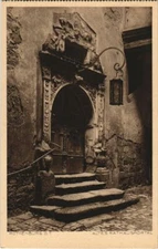 Old postcard postcard Rothenburg - Old Town Hall Portal GERMANY (1074402)