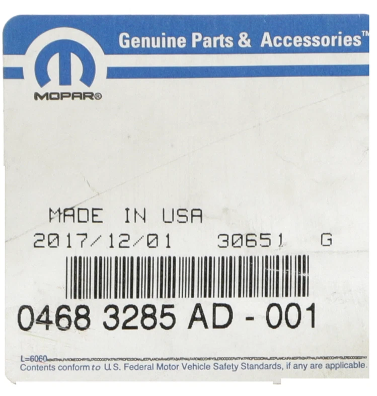 Genuine Mopar 2001-2007 Chrysler Town & Country Parking Brake Cable 4683285AD - Image 4 of 4