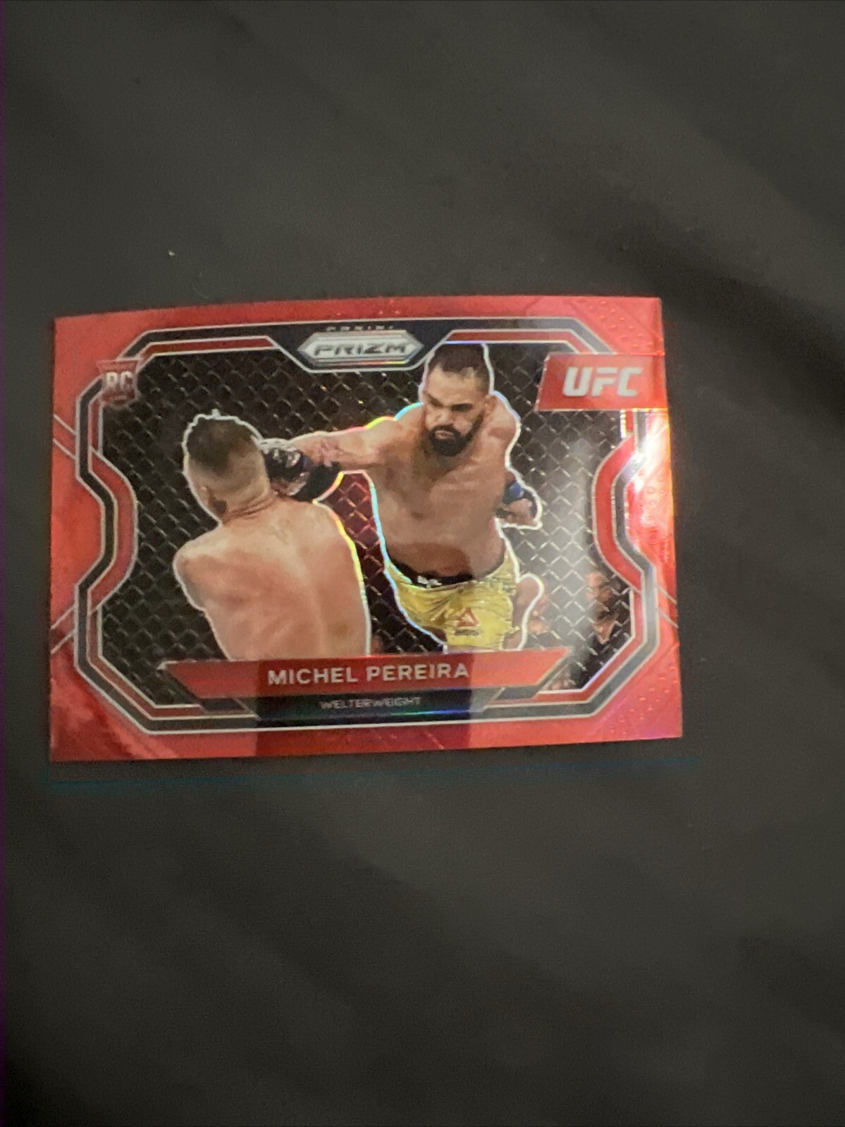 2021 Panini Prizm UFC Red Prizm 127/275 Michel Pereira #183 Rookie RC