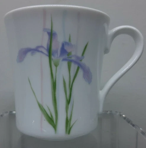 Corning Ware Corelle Shadow Iris Coffee Cup Mug Vintage Made in USA