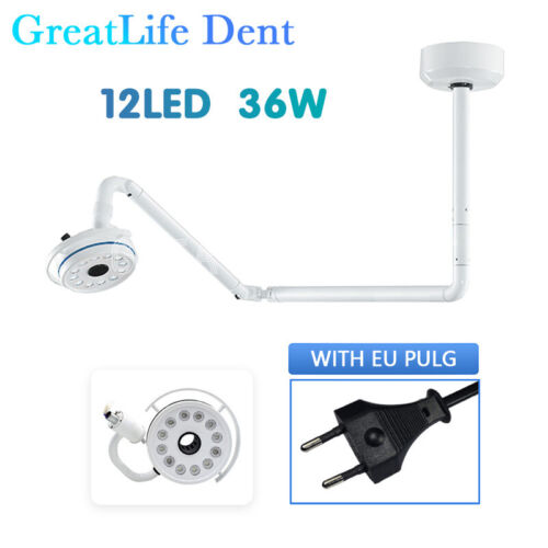 36W Shadowless Exam Lamp Ceiling Wall 12LED Surgical Medical Light FDA GreatLife - Picture 25 of 27