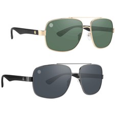 New Square Sunglasses for Men Retro Pilot Military Driving Fishing Outdoor