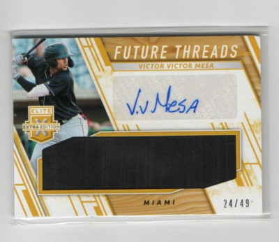 2019 Panini Elite Extra Edition #/49 Victor Victor Mesa #FTS-VV AUTOGRAPH ROOKIE