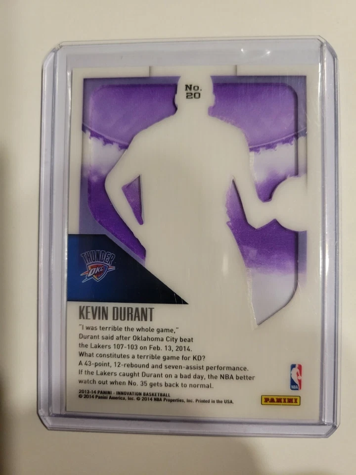 2013-14 Panini Innovation Purple KEVIN DURANT #20 MINT - Image 2 of 2
