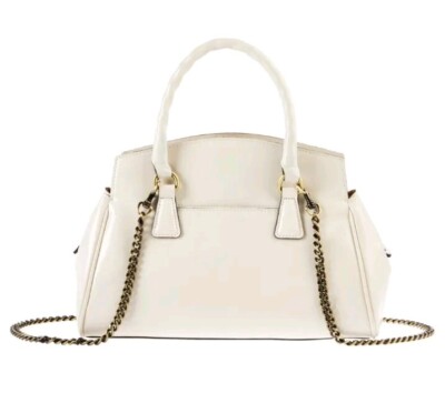 Patricia Nash Marianna Leather Convertible Satchel Bag-Latte-NWT-$269.95