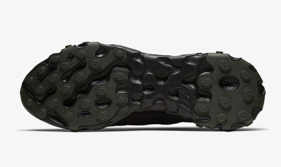 RARE Nike Oregon Ducks Mens 9 React Element 55 Shoes Sequoia/Black/Olive/Yellow - Image 2 of 4