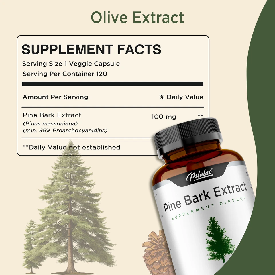 Kiefernrindenextrakt -Antioxidans,Anti-Aging,Herz-Kreislauf- Und Immungesundheit - Bild 2 von 4