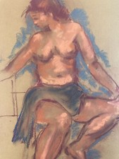 Bella Disegno Contemporaneo Carboncino Donna Studio Arte Classico Carta Atelier