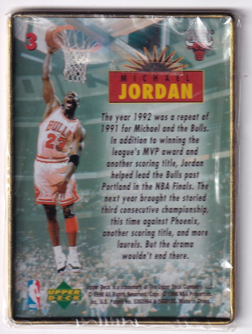 Michael Jordan 1996-97 Upperdeck Metal Card #3 Bulls NIW | eBay