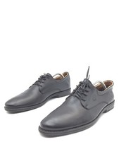 Giorgio Armani Zapatos Derby De Piel Negr…