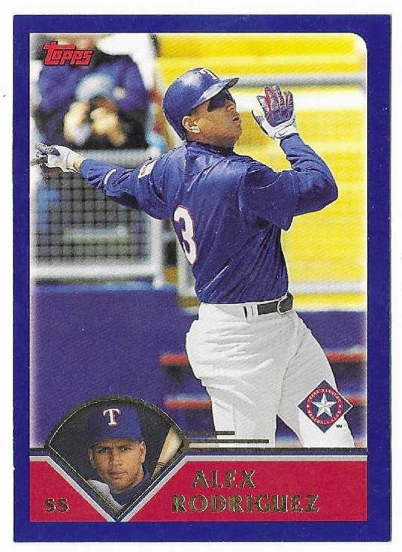 ALEX RODRIGUEZ 2003 Topps Baseball # 1 Texas Rangers NM - MT | eBay