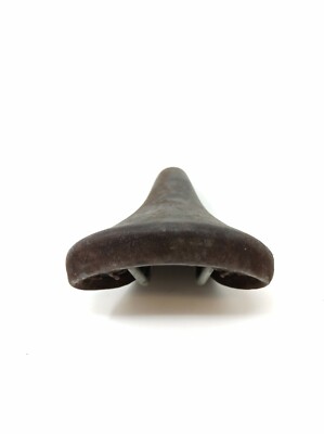Mundialita Brown Suede Bike Saddle Cycle Seat Vintage Italian Bike seat