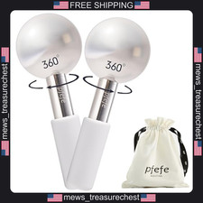 Stainless Steel Ice Globes for Face and Eyes, 2 Pack, Cold Facial Rollers