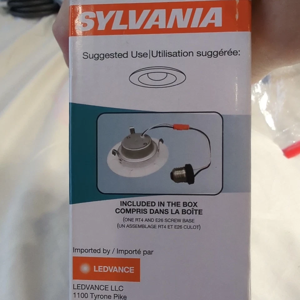 SYLVANIA 4" LED Recessed Light, 7.5W=65W, Dimmable 600 LM White 3000K 1 Pk Screw - Image 3 of 4