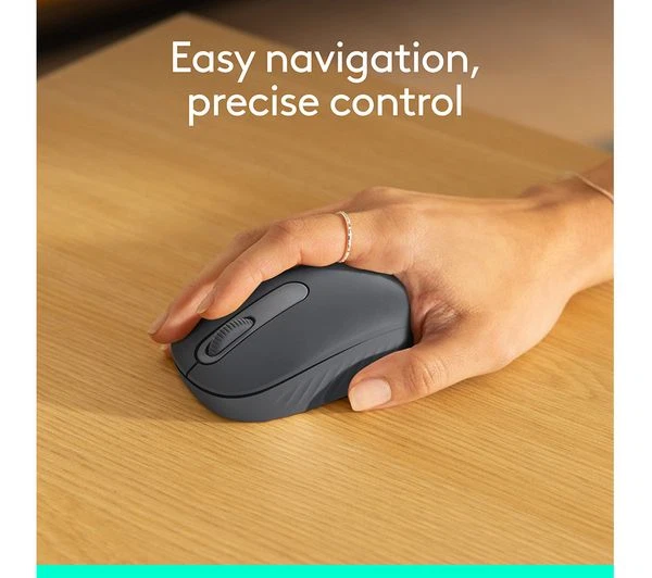 Logitech M196 Wireless Bluetooth Mouse Graphite PC Mac - Image 3 of 4