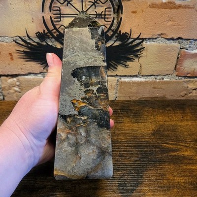 Lions Gate Quartz,4lb crystal point, golden healer quartz and pyrite,  rare find