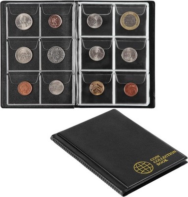 Lot De 2 Albums De Collection Pour Pièces De Monnaie – 60 Pièces, Noir Et Bleu, Pour 50 Pence Et 2£
