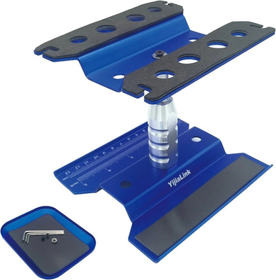 #ad 1 Set RC Car Work Stand Aluminum Alloy Repair Workstation Bracket with Blue $14.34