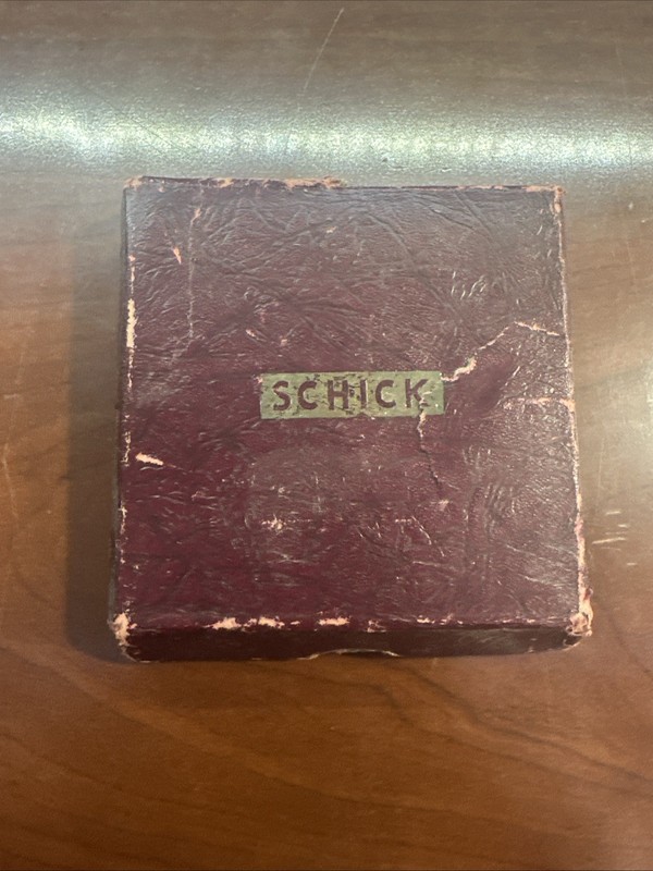 Vintage Schick Oil & Lube in Original Maroon Box.