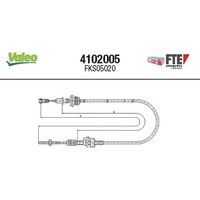 FTE 4102005 Seilzug KupplungsbetäTigung FüR Citroen Peugeot Toyota C1 107 Aygo