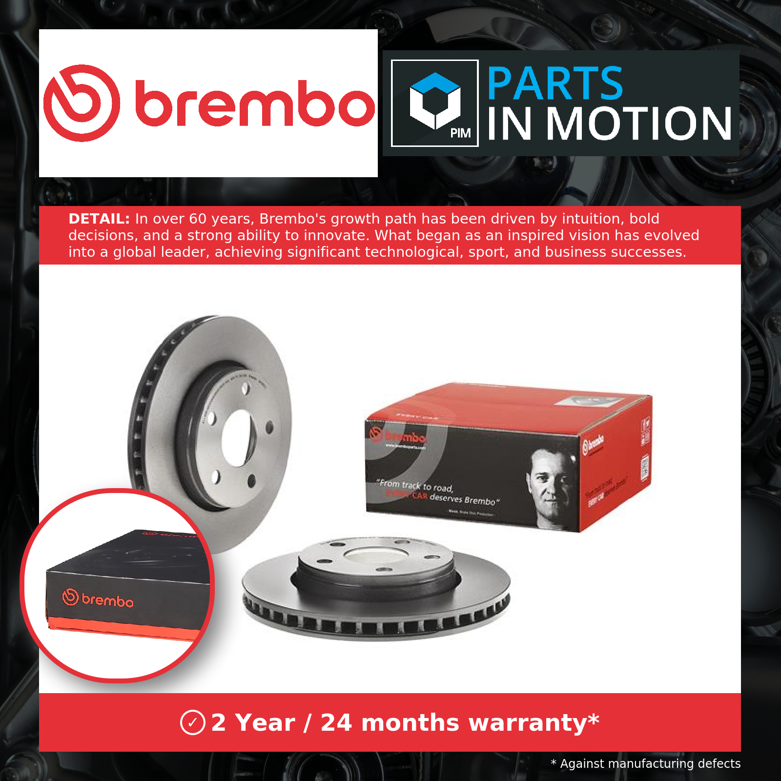 2x Brake Discs Pair Front Vented 302mm 09.C003.11 Brembo Prime 52060137AB - Image 7