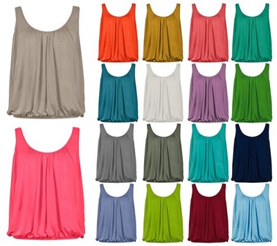 Dehnbare Trägertops Damen Sommer lockere Passform Camisole ärmellos Tank Top