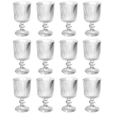 Teelichthalter "Kelch" 12er Set. Ø5,5 x 10cm. Windlicht Teelichtglas