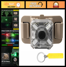 4 Light Sources Tactical IR Infrared Safety Signal Light USB-C Headlamp Attachme