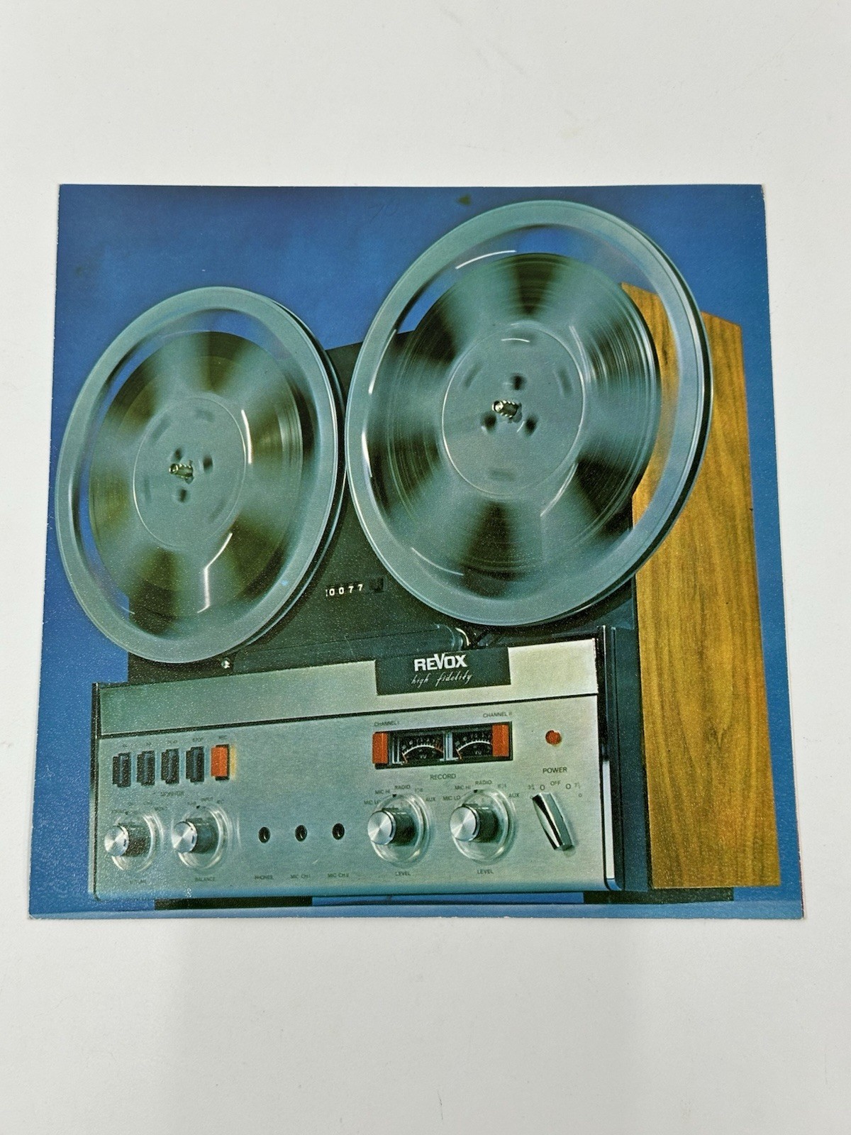 Revox Reel To Reel A77 Brochure