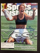 Brandi Chastain Signed Sports Illustrated 7/19/99 Olympics Inscr Autograph JSA