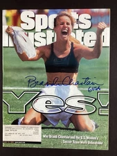 Brandi Chastain Signed Sports Illustrated 7/19/99 Olympics Inscr Autograph JSA