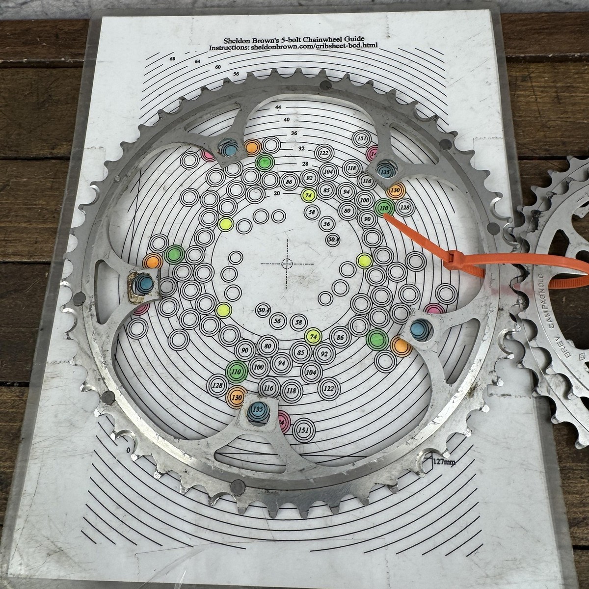Vintage Campagnolo Record Triple Chainring Set 52/42/32T 135/74
