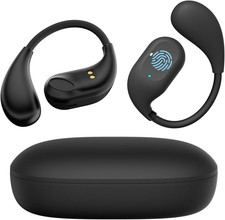 Open Ear Earbuds, Wireless Bluetooth 5.3 Bone Conduction Headphones with Lightwe