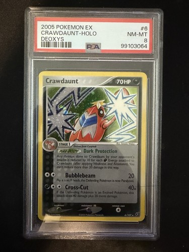Crawdaunt graded PSA 8 for sale on eBay