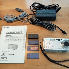 Sony Cyber-shot DSC-P5 Digital Camera 3.2MP with Accessories Tested Condition