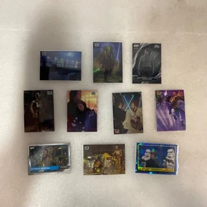 2025 Topps Star Wars Chrome Galaxy 10 Card Lot Cassian /199 Vader Luke