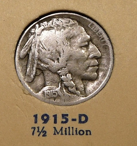 1915-D   Buffalo Nickel - Fine  / Fine  (SA)