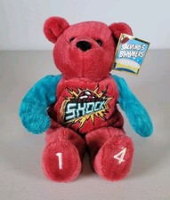 Salvino's Bammers Detroit Shock Bear Beanie Plush Dee Shocker WNBA Vintage