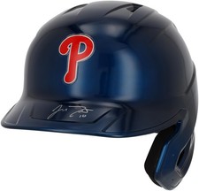 J.T. Realmuto Phillies Signed Chrome Rawlings Mach Pro Replica Batting Helmet