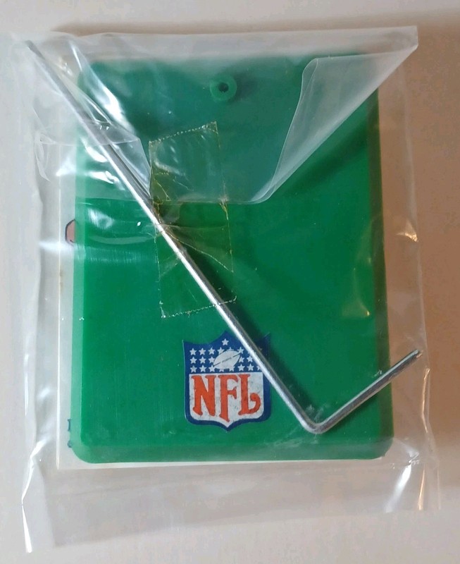 RARE SEALED VINTAGE 1977 NFL Action Team Mate Figure Stand + Football + Stickers
